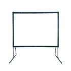 200" Portable mobile projector screen Fast Fold Screens With Front White / Grey Rear Material