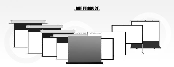 100" 120" Electric Floor Rising 4K ALR gris Pantalla de proyección de cristal Pull up Pantalla para proyector UST 5