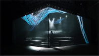 Front / Rear 3D Holographic Mesh Projection Screen For Stage / Exhibition Halls