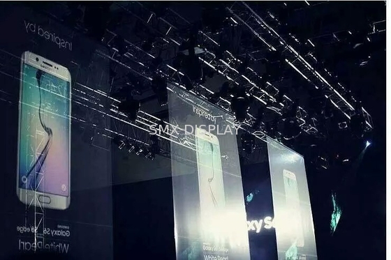 Pantalla de proyección olográfica de la pantalla neta blanca para el lanzamiento del producto del holograma