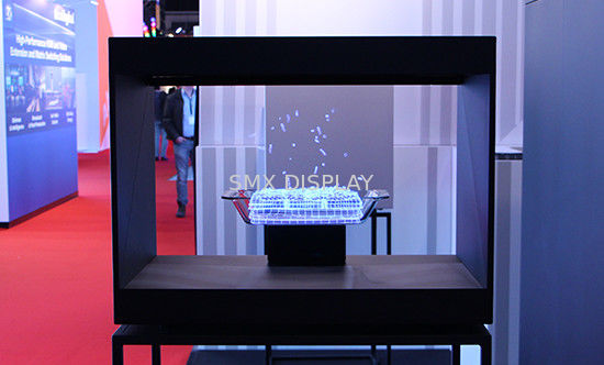 Calidad Caja olográfica llena del holograma del escaparate 3D de la exhibición de HD 22inch 180° Holocube para la exposición Fábrica