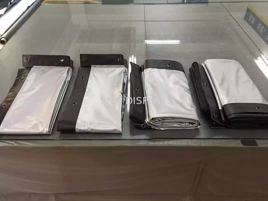 calidad Pantalla de proyección delantera blanca con la frontera negra, pantalla de proyector al aire libre Fábrica