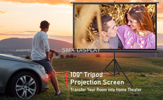 Calidad Cine portátil 96" de la pantalla de proyector del soporte del trípode X96” los 244x244cm Fábrica