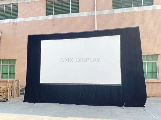 Pantalla de proyector portátil de 100 cuerdas de la pulgada los 465cm antiarrugas