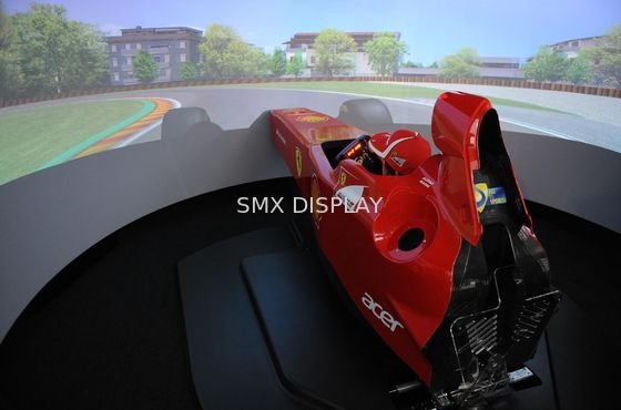 calidad Marco fijo curvado grande de la pantalla de proyector 360° para el aumento del simulador 1,0 Fábrica