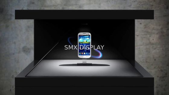 calidad la exhibición 3 de la pirámide del holograma del escaparate del reloj de 3D Holo cara 32 pulgadas Fábrica