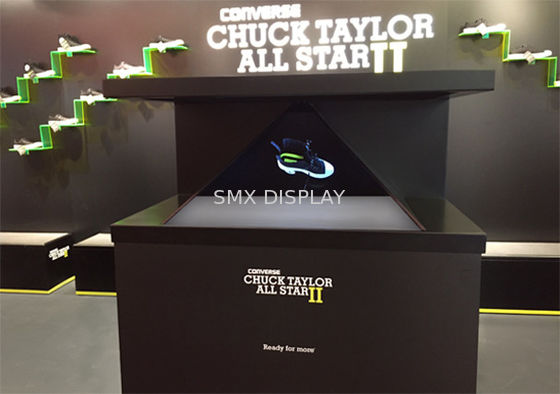 Calidad Escaparate olográfico 270 de la pirámide de cristal olográfica de la pantalla de 50 grados Fábrica