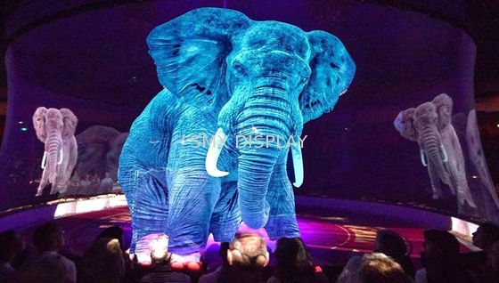 Calidad Lienzo ligero transparente de la proyección de Holograohic de la pantalla del holograma del proyector para la demostración de la etapa Fábrica