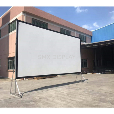300 pulgadas delantera y trasera pantalla de proyector plegable rápida pantalla de teatro exterior