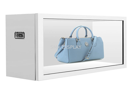 Vitrina transparente del LCD de la pirámide del holograma pantalla táctil de 55 pulgadas