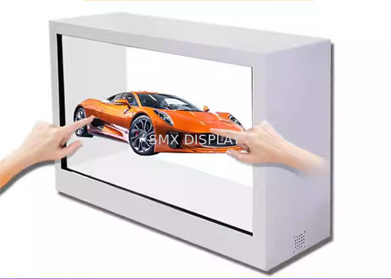 Calidad Exhibición transparente olográfica de la pirámide del holograma de la pantalla táctil de la caja de presentación de HD 4K 3D Fábrica