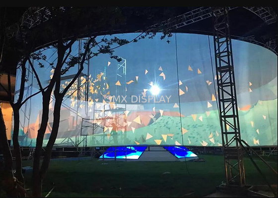 pantalla olográfica de 3D Mesh Projector Screen For Holographic etapa de 360 grados para la proyección de la pantalla de la niebla
