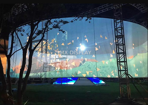 calidad pantalla olográfica de 3D Mesh Projector Screen For Holographic etapa de 360 grados para la proyección de la pantalla de la niebla Fábrica