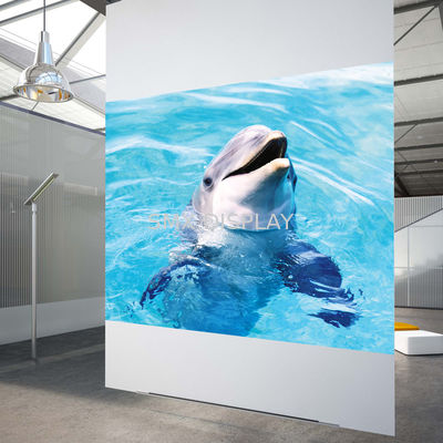 Calidad Película de proyección trasera blanca de alto contraste Película de proyección holográfica 3D para ventanas de tiendas Fábrica