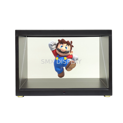 Equipo de publicidad de hologramas piramidal 3D de 22 pulgadas con tecnología holográfica virtual de puerto de entrada HDMI