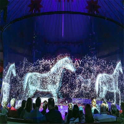 Calidad Gran pantalla del proyector Holograma de gasa Blanco gris Negro Holograma de malla Fábrica