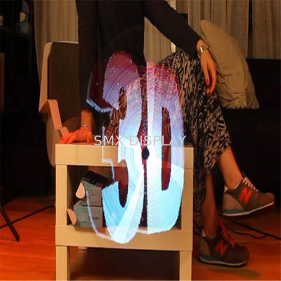 Calidad exhibición negra del centro comercial 3d Holo de los jugadores 1.5kg del holograma 3D de los 42cm de los x 42cm Fábrica