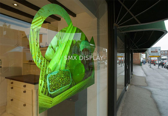 Calidad Película de pantalla olográfica de proyección posterior del efecto, película de la ventana del holograma auta-adhesivo Fábrica