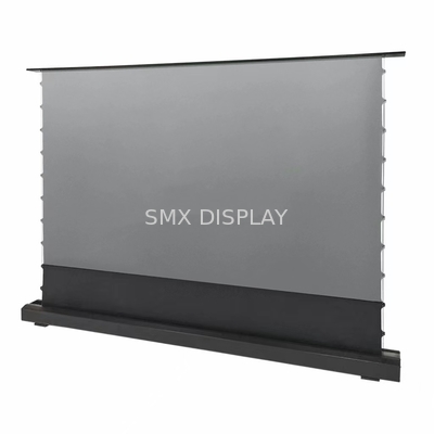 16:9 100 pulgadas Motorizado piso ascendente pantalla de proyector ALR para proyectores de tiro ultra corto