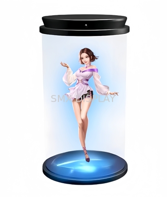 Holograma de 180 grados 3D cilindro pantalla transparente Hologramas interactivos HoloTube
