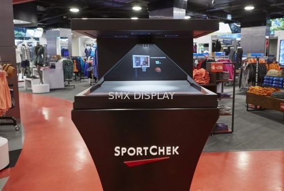 Calidad 42" CE RoHS del jugador de la publicidad del escaparate 3D HoloBox de la pirámide del holograma 270° certificó Fábrica