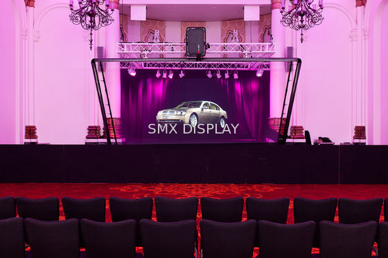 calidad 3D hoja olográfica transparente video olográfica del lápiz de ojos del proyector los 5x30m Musion Fábrica