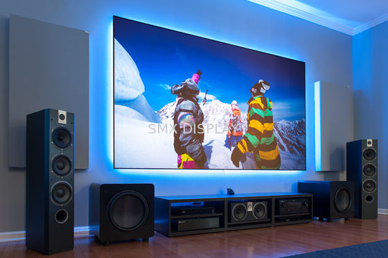 Calidad 16/9 pantalla cero del marco fijo del borde anti - pantalla de proyección ligera para el cine casero Fábrica