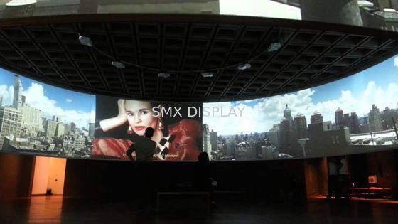 Calidad Proyectores curvados motorizados trípode grande del cine del hogar de la pantalla de proyección Fábrica