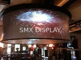 Calidad Tamaños de encargo curvados grandes de la pantalla de proyección de 360 grados con el soporte Fábrica