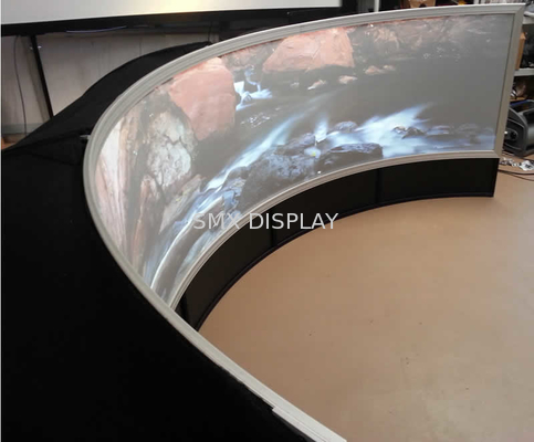 Cubra con una cúpula la pantalla de proyección curvada cine, pantalla de proyección circular tejida 4K de la tela