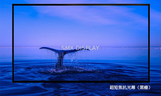 Calidad Pantalla ligera anti del capítulo fijo de la proyección de 100 pulgadas con el proyector ultra corto del tiro Fábrica