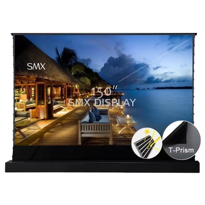 16:9 150 pulgadas 4K HD Motorizado ALR Piso de proyección de pantalla para proyector de tiro largo Teatro en casa