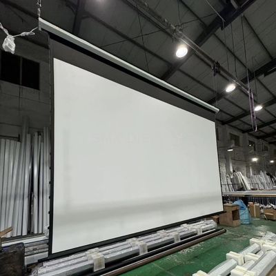 Calidad 4x3 m High Quality Large Electric Projection Screen/ Motorized Projector Screen Tubular Motor for Projector Screen Fábrica