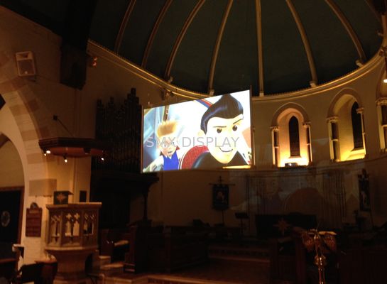 Calidad Película de pantalla adhesiva de proyección posterior, película transparente al aire libre de la proyección Fábrica