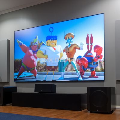 calidad Ángulo ligero ambiente de opinión del diamante negro 170° del borde del proyector de la pantalla cero del marco fijo Fábrica