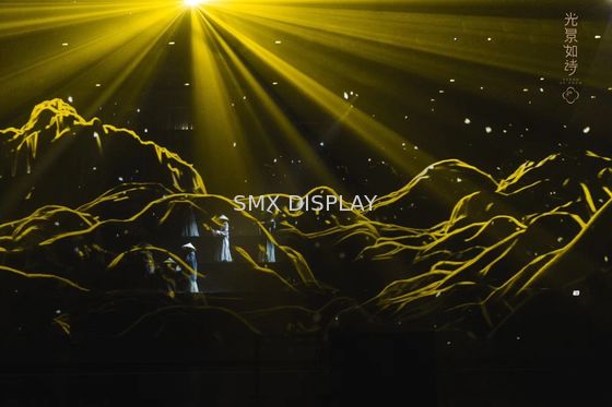 calidad Exhibición olográfica olográfica para el concierto, escaparate de la hoja 3D del lápiz de ojos de la moda Fábrica