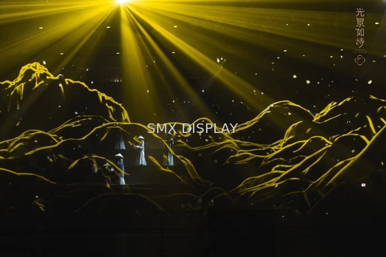 Exhibición olográfica olográfica para el concierto, escaparate de la hoja 3D del lápiz de ojos de la moda