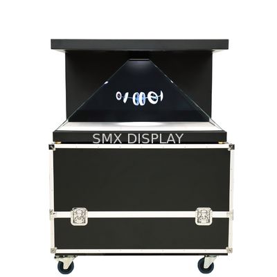 Calidad 270 grados 22-32 pulgadas caja holográfica Vitrina atractiva pirámide de proyección holográfica 3D Fábrica