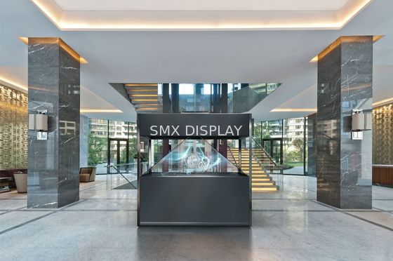 Calidad Lados de visión de la resolución 4 llenos olográficos grandes de la exhibición HD de la pirámide 3D Fábrica