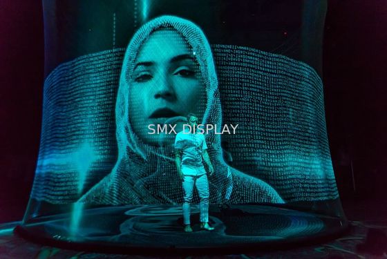 Calidad Pantalla de proyección olográfica transparente 3D de la gasa los 50m del holograma Fábrica