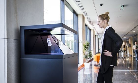 Calidad Caja lista para el uso de cristal moderada 1920x1080 del holograma 3D Fábrica