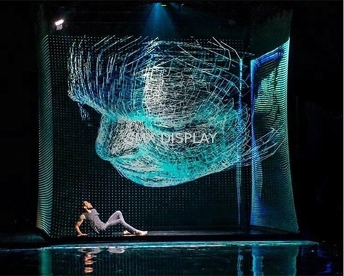 Pantalla de proyección olográfica 3D de la longitud los 50m Holoflex transparente