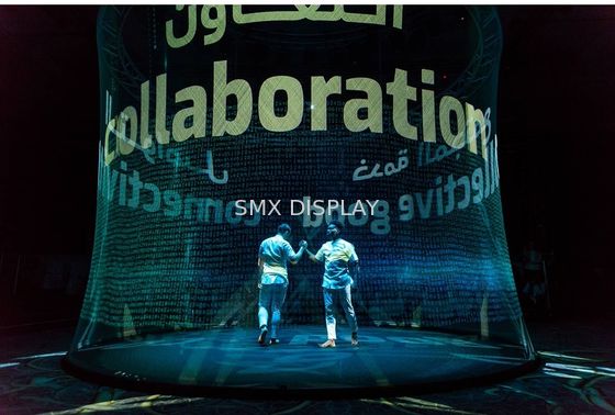 Calidad Longitud olográfica de la película los 30m de la proyección de Pepperscrim para la publicidad al aire libre Fábrica