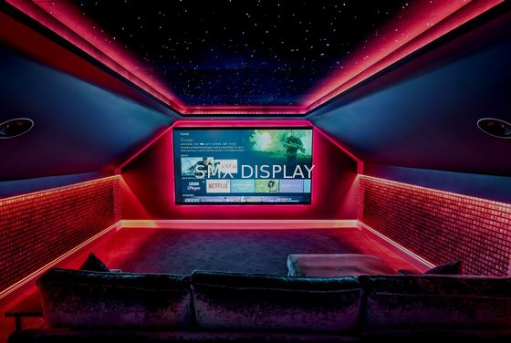 Calidad los paneles de techo llevados grueso de la estrella de 9m m PMMA RGB 12VDC magnéticos para el cine Fábrica