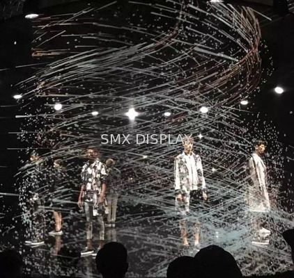 Calidad Poliamida incombustible Mesh Screen Motorized High Transparency olográfico Fábrica