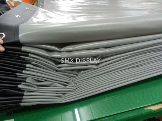 calidad La plata blanco/3D/la parte posterior flexibles ojetea la pantalla de proyección con los ojeteador alrededor Fábrica