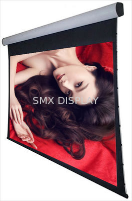 Calidad La etiqueta de la pared techo 3D tensida motorizó las pantallas de proyección 120" para el cine casero Fábrica