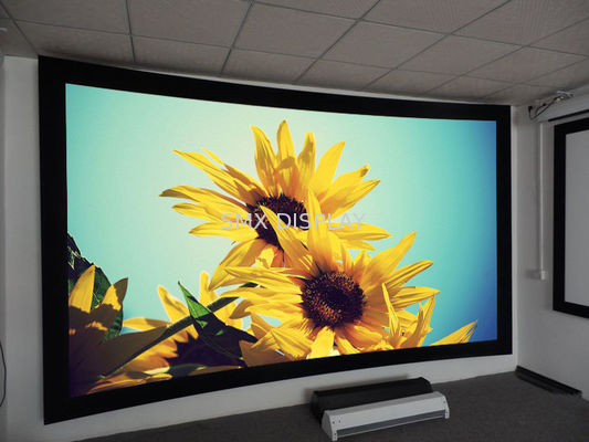 Calidad 180 / 360 grados curvaron la pantalla de proyección, pantalla de proyección redonda de la alta ganancia de la pantalla de proyección Fábrica