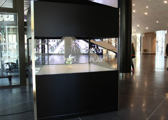 Calidad Alta resolución escaparate olográfico de la exhibición de 360 grados en la publicidad y la venta al por menor de la tienda Fábrica