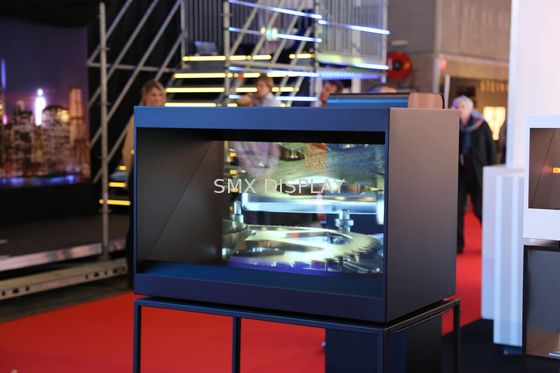 Calidad 1 exhibición olográfica lateral de Holocube 3D de la luz de la pulgada LED de la vista 22 para la exhibición al por menor Fábrica